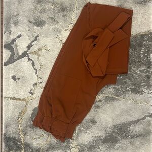 GRACE KARIN Women's Cropped Paper Bag Waist Pants with Pockets